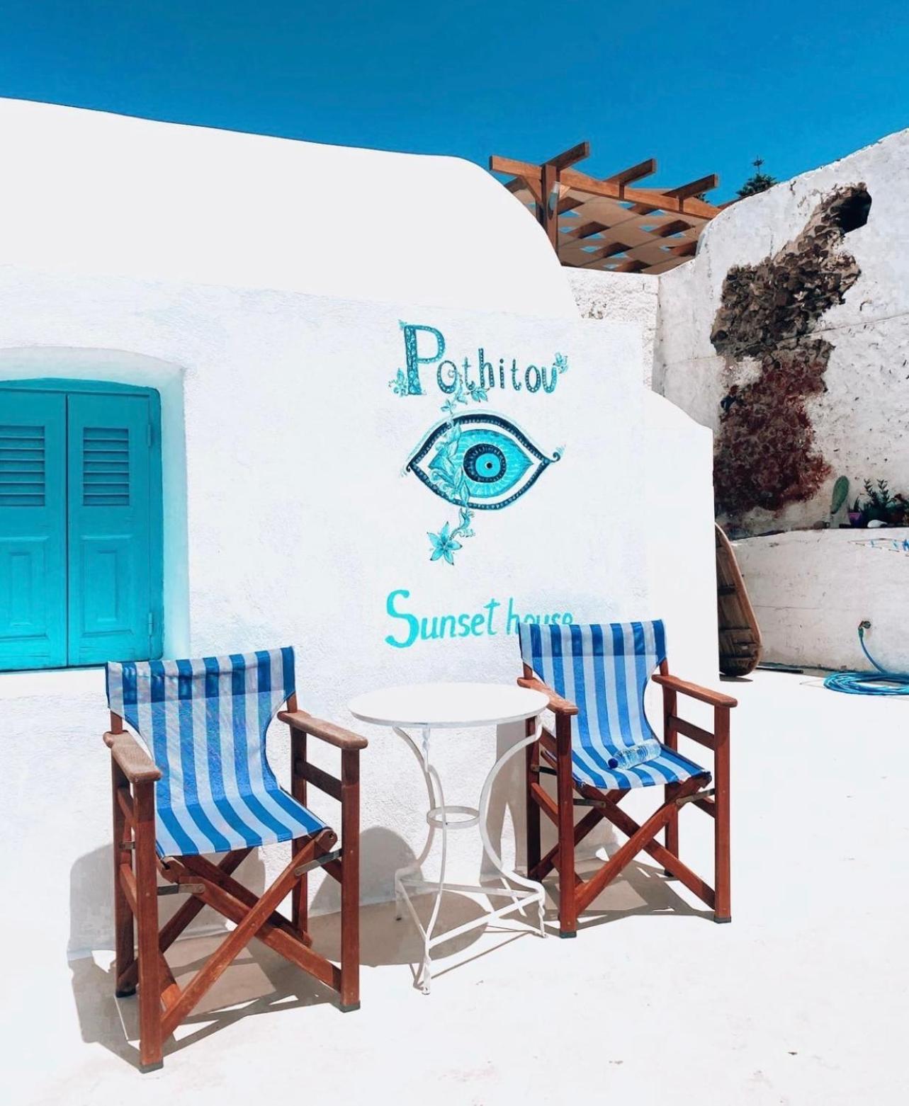 Villa Oia Sunset House Pothitou Exterior foto